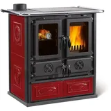 La Nordica-Extraflame LaNordica Küchenherd ROSETTA Sinistra Kachelverkleidung bordeaux 72 kW