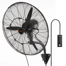 Vevor Nebelventilator, 61,6 cm oszillierender, wasserdichter Ventilator, 3 Geschwindigkeiten, 7000 CFM, gewerblicher oder privater Ventilator zur Kühlung von Lagerhäusern, Gewächshäusern, Werkstätten