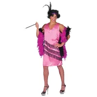 Karneval-Klamotten Kostüm Junggesellenabschied 20er Jahre Charleston Herren, Flapper Gangsterbraut Herrenkostüm 1920 Karneval JGA Party lila|rosa 56-58