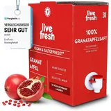 LiveFresh Granatapfelsaft – 100% Direktsaft Granatapfel Kaltgepresst* 3 l Saft