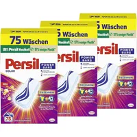 Persil Power Bars Color Waschmittel, vordosiertes Buntwaschmittel, 3x 75 WL