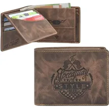 GREENBURRY Racing Collection Daytona Geldbörse Herren Portemonnaie braun