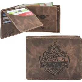 GREENBURRY Racing Collection Daytona Geldbörse Herren Portemonnaie braun