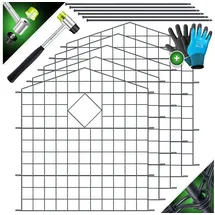 Kesser Teichzaun 78 x 78 cm Grau/Metall