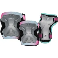 Powerslide Kids Pro Schutzset - Grey / Pink -