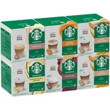 STARBUCKS Probierset, White Cup Variety Pack by Nescafé Dolce Gusto Kaffeekapseln 6 x 12 (72 Kapseln) - Exklusiv bei Amazon