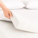 Matratzentopper 200x200 cm H2/H3 | 7CM Höhe Memory Foam Topper | Orthopädisch & Druckentlastend | Lindert Muskelverspannungen | Atmungsaktiv mit abnehmbarem & waschbarem Bezug | Oeko-TEX® & CertiPUR