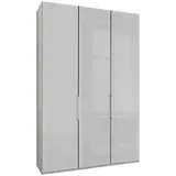 Wiemann "Monaco, Made in Germany, edle Glasfront, in verschiedenen Farben", weiß (weiß, glas weiß), B:148,4cm H:236cm T:58cm, Floatglas, Holzwerkstoff, Schränke, Drehtürenschrank, hochwertige Beschlägen inkl. Dämpfung