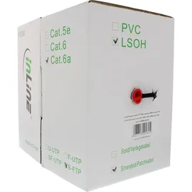 InLine InLine® Patchkab. S/FTP (PiMf), Cat.6A, 500MHz, halogenfrei, CU, schwarz, 100m