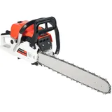DAHAD Benzin-Kettensäge, 2000W Motorsäge Benzin mit 51cm Schnittdurchmesser, Einzylinder, Luftgekühlt, 2-Takt, Hubraum 52 cm3, Automatische Kettenschmierung & Kettenbremse