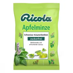 Ricola ohne Zucker Beutel Apfelminze Bonbons