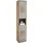 MID.YOU Greece Hochschrank 40 x 190 cm Grau Holz