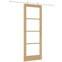 vidaXL Haustür Schiebetür ORKDAL Natur 73,5 x 198,5 cm (1-St)