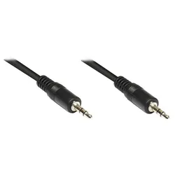 Good Connections 3,5mm Klinkenkabel 5m Stecker - Stecker Audio Stereo schwarz
