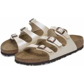 Birkenstock Damen Pantolette Florida Graceful schmal Beige, 37 - 37