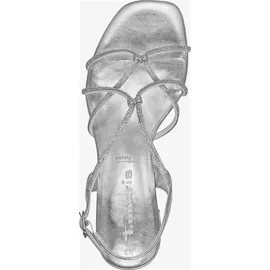 TAMARIS Da.-Sandalette für Damen, silber, 37