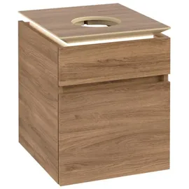 Villeroy & Boch Villeroy & Boch, Waschbeckenunterschrank, Legato Waschtischunterschrank B566, 450x550x500mm, Waschtisch mittig, LED- Beleuchtu (52 x 50 x 55 cm)