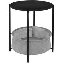 ML-Design Beistelltisch Schwarz Metall 46 x 51 cm