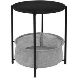 ML-Design Beistelltisch Schwarz Metall 46 x 51 cm