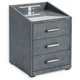 Sconto Nachtschrank Moon 47 x 46 x 61 cm Grau