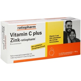 Ratiopharm Vitamin C plus Zink-ratiopharm Brausetabletten 40 St.