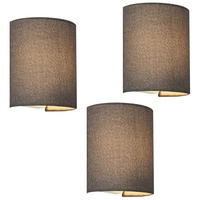 Lux.pro Wandleuchte ’Brüssel’ 3er Set Grau [ ]