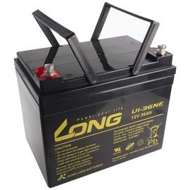 KungLong Kung Long U1-36NE F8 Zyklenfest Blei-Vlies-Akku, 12Volt, 36Ah, M6 Innengewinde