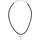 Tom Tailor Kette mit Anhänger Edelstahl Leder Kreuz schwarz