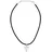 Tom Tailor Kette mit Anhänger Edelstahl Leder Kreuz schwarz