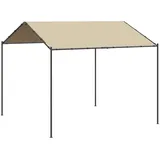 vidaXL Gartenpavillon 4 x 4 m beige