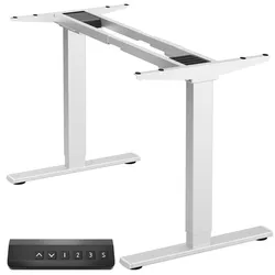 Steh-Sitz Tische Bürotische Tischgestelle Höhenverstellbare Tische max 100kg, Weiß CDF222E-W