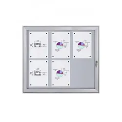 Schaukasten Flat BT23 Indoor/Outdoor 3x2 DIN A4 (Außenformat: 741x696mm)