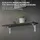 ML-Design 4 Stück Regalhalterung 180 x 180 mm Weiß Aluminium Schwebende