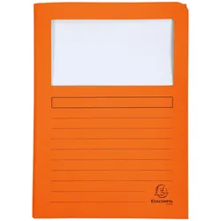 Exacompta Packung mit 50 dehnbaren Fenstermappen Super aus 160g Karton. Format: 22x31 cm.