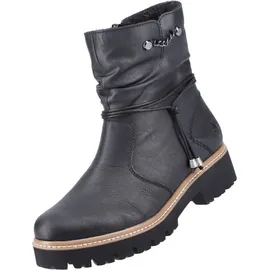 Rieker Damen Ankle Boots Z5770, Frauen Stiefeletten,flach,Stiefel,Bootee,Booties,halbstiefel,Kurzstiefel,uebergangsschuhe,schwarz (00),36 EU / 3.5 UK
