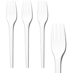 50x BIO Gabeln aus CPLA wiederverwendbar weiß 16.3cm