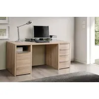 Forte COVENTRY Computertisch 160x60 cm Sonoma Eiche - Braun