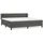 vidaXL Boxspringbett 200 x 200 cm Dunkelgrau