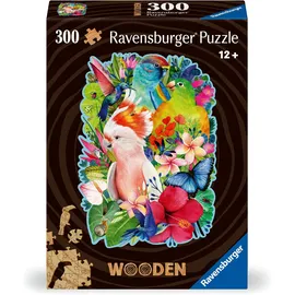 Ravensburger Wooden Puzzle 300 Teile - Exotische Vögel