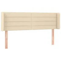 VidaXL Kopfteil mit Ohren Creme 147x16x78/88 cm Stoff