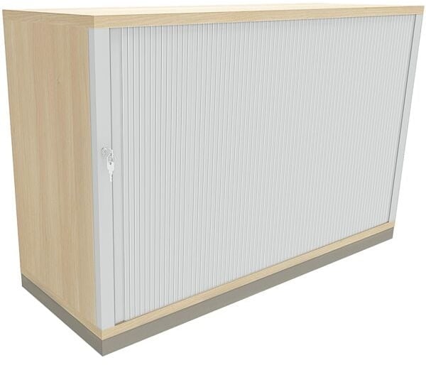 Querrollladenschrank »Fastline« 120 cm breit 2 OH braun, fm Büromöbel, 120x78.1x44.2 cm