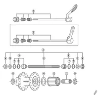 Shimano FH-M475 Hinterrad-Nabe Disc 6-Loch, 135 mm, 32 Loch,