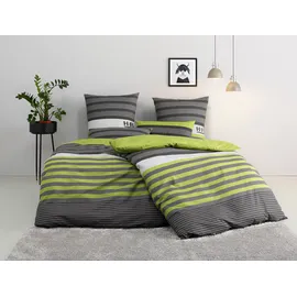 OTTO home Majoran Polycotton recycelt grün 135 x 200 cm + 80 x 80 cm