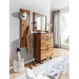 Wohnling Wandgarderobe Wohnling 40 x 140 x 7 cm Braun