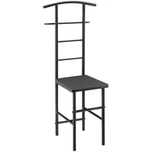 [en.casa] Herrendiener Anaheim 107 x 45 x 45 cm Dunkelgrau