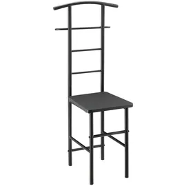 [en.casa] Herrendiener Anaheim 107 x 45 x 45 cm Dunkelgrau