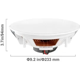 Vevor Deckenlautsprecher 20 cm weiß