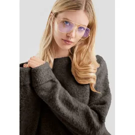QS Bouclé-Pullover beige XS