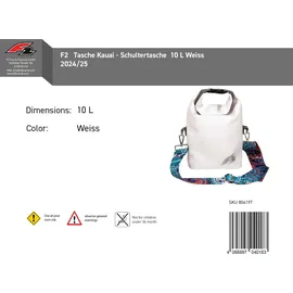 F2 Tasche Kauai - wasserdichte Schultertasche 10 L Weiss 2024/25