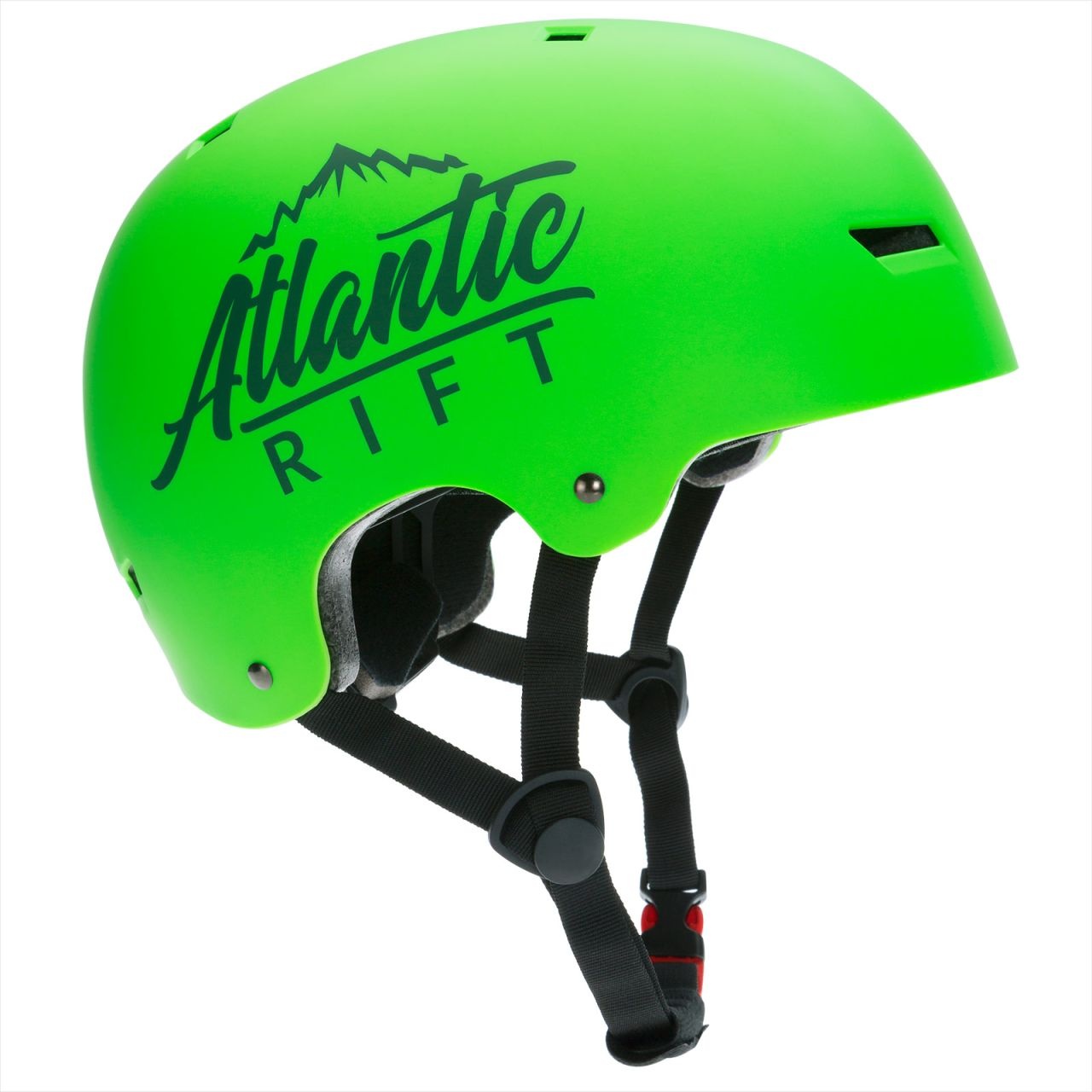 Atlantic Rift Kinder-/Skaterhelm Neongrün S/M verstellbar